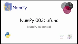 NumPy Essential 003 ufunc