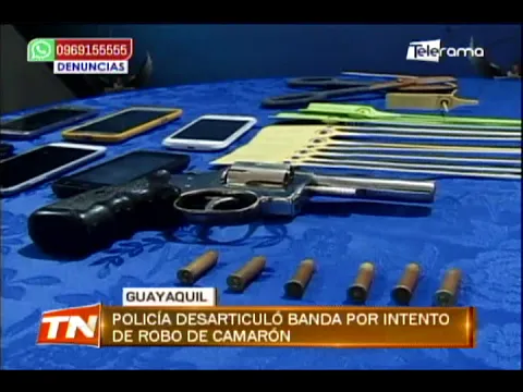 Policía desarticuló banda por intento de robo de camarón