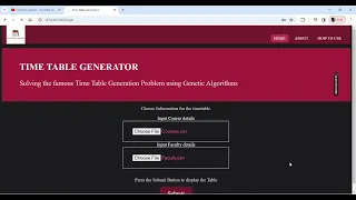 PYTHON PROJECT - Smart time table generation using genetic algorithm