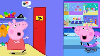Peppa Pig Finds a SECRET SECURITY ROOM!😮 Peppa & George: Hide & Seek | Tales Full Episodes | 18 Mins