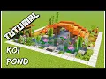 How To Build A Koi Pond Minecraft Tutorial