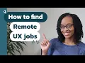 How to find remote jobs