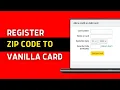 How to Add Zip Code to Vanilla Visa Gift Card 2026 GUIDE