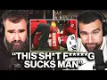 The Kelce Brothers Discuss The Chiefs Season Ending and Pat Mahomes Brutal Knee Injury