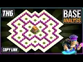 BEST Ultimate Town Hall 6 Base Layout 2023 COC Town Hall 6 Hybrid Base Design
