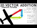 2D Vector Addition Airplane in the Wind Boat Across the River