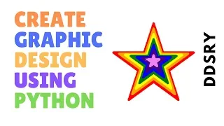 DDSRY - Create VIBGYOR-Star Graphic Animated Design Using Python by DDSRY Python Graphic Tutorial