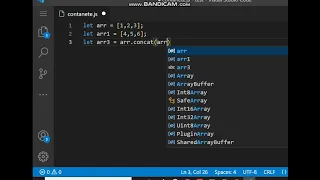 how to combine two arrays using array concat method in javascript