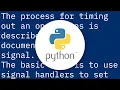 Timeout function if it takes too long to finish