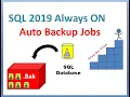 SQL 2019 How to create Automatic Databases Backup Jobs SQL Database Backup job