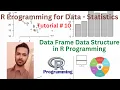 Tutorial 10 Data Frame Data Structure in R Programming