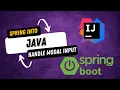 Spring into Java - Handle Modal Input