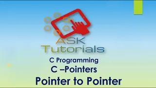 C Pointers Pointers to pointers C programming tutorials for beginner part 36