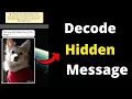 How to decode Steganography