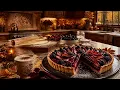 Fall Baking & Smooth Jazz 🍂 | Blackberry Plum Tart in a Cozy Autumn Kitchen