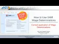 How to Best Use SAM Wage Determinations