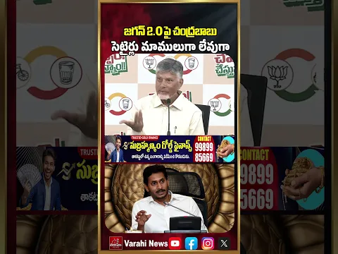 CM Chandrababu Satires On YS Jagan : జగన్ 2.O పై చంద్రబాబు సెటైర్లు మాములుగా లేవుగా | Varahi News