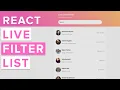React Live Filtering List Build a Searchable Item List with React and Vite