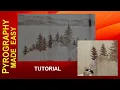 Wood Burning for beginners - simple EVERGREEN TREES