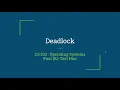 Deadlocks in multi-threading