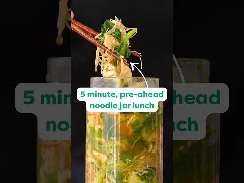 5 minute, prep-ahead lunch that keeps me full all afternoon #shorts #noodles #healthyrecipes