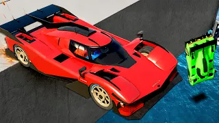 LEGO SUPERCAR RACE ON BRIDGE! (Lego Brick Rigs)