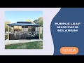Transform Your Patio into a Luxury Sunroom - Purple Leaf 12x16 Gazebo