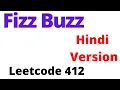 Fizz Buzz leetcode 412 Hindi