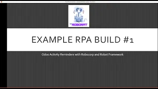 Robocorp Robot Framework - Real Life Example with Odoo Automation Full Python