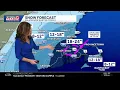 Thundersnow intensity of storm picking up