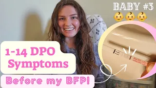 How I knew I was pregnant before my bfp TWW 1-14 DPO symptoms
