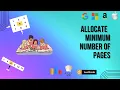 Allocate minimum number of pages