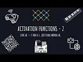 Activation Functions - Part 2
