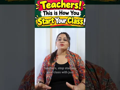 Teachers! π₯ THIS Is How You Start Your Class! | Classroom Management Tips #shorts