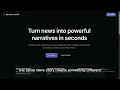 news articles turn into clear engaging narratives