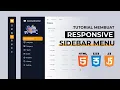 Tutorial Membuat Responsive Sidebar MENU dengan HTML CSS JAVASCRIPT Academy Coder Practice