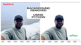 How to remove image background using python