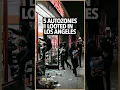 More than 5 AutoZones were hit looted after a series of street takeovers in Los Angeles no police