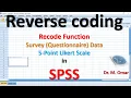 Reverse coding items Survey questionnaire in SPSS