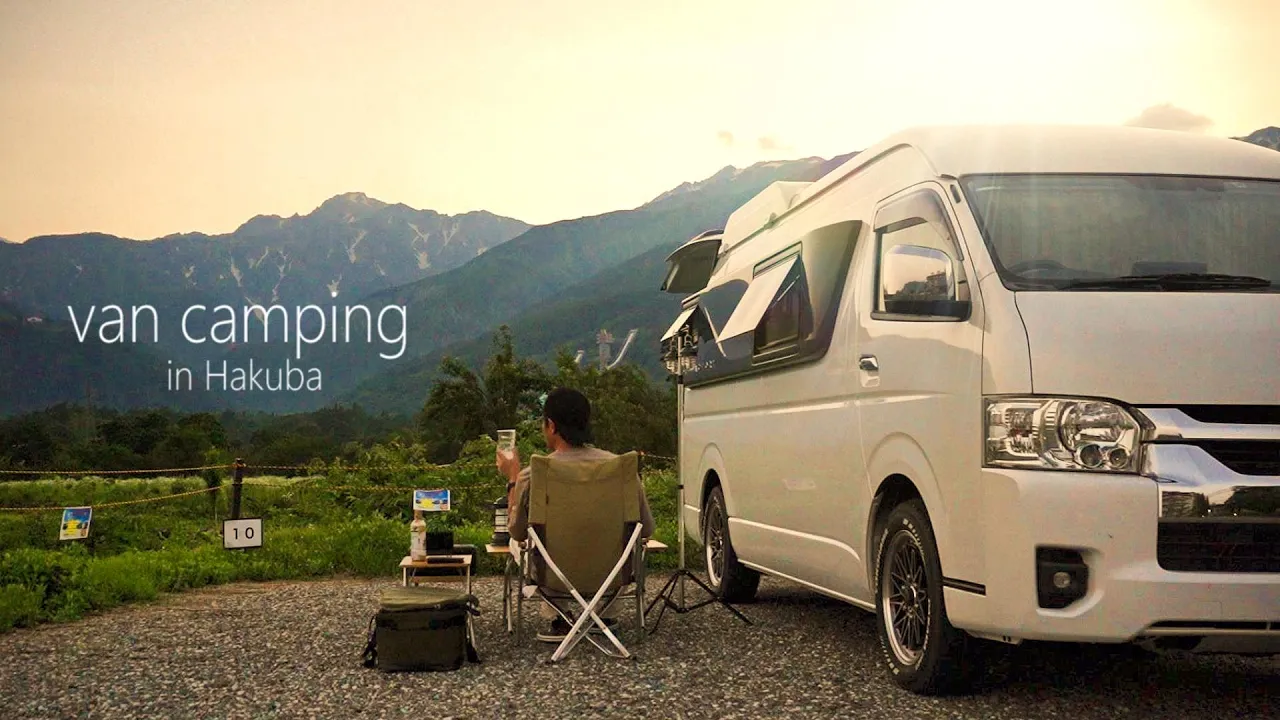 【車中泊】最新RVパークで貸し切り完ソロ車中泊|van camping|ASMR|EcoFlow DELTA2