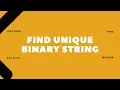 1980 Find Unique Binary String 2025 LeetCode Daily Challenge