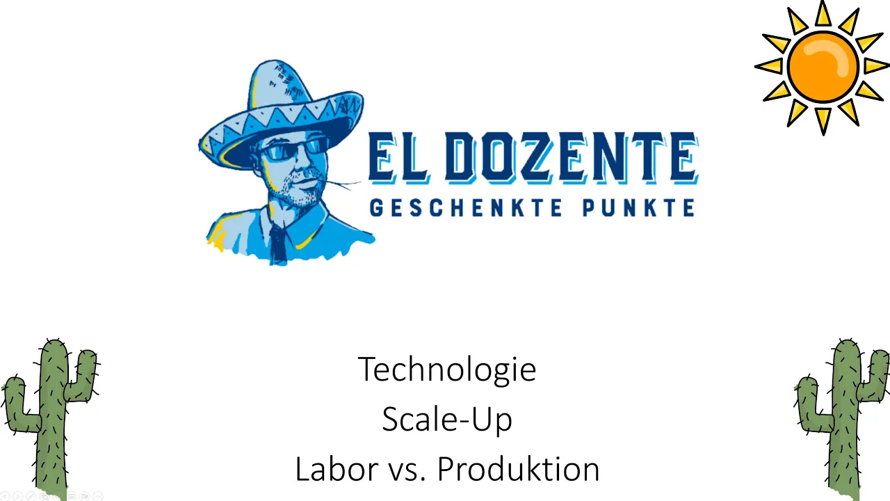 Labor vs. Produktion Scale Up Industriemeister Chemie Technologie