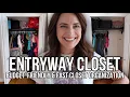 ENTRYWAY CLOSET ORGANIZATION ON A BUDGET The Elevated Home