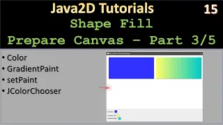 Shape Fill Part 3 - Preparing Drawing Canvas Java2D Tutorial