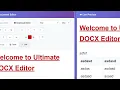 Build a Microsoft Word DOCX Viewer Editor Clone in Browser Using HTML JavaScript
