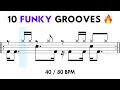 Lagu 10 Funky Syncopated Drum Grooves (Practice-Along Exercises)