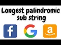 longest palindromic substring leetcode python solution longest palindromic substring