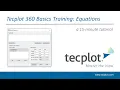 Tecplot 360 Basics - Equations Plus Q A