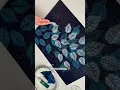 Starry painting Acrylic painting How to paint starry nights Leaf painting