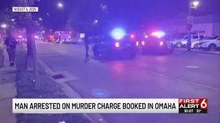 Man arrested on murder charge booked in Omaha